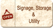 Signage, Storage & Utility